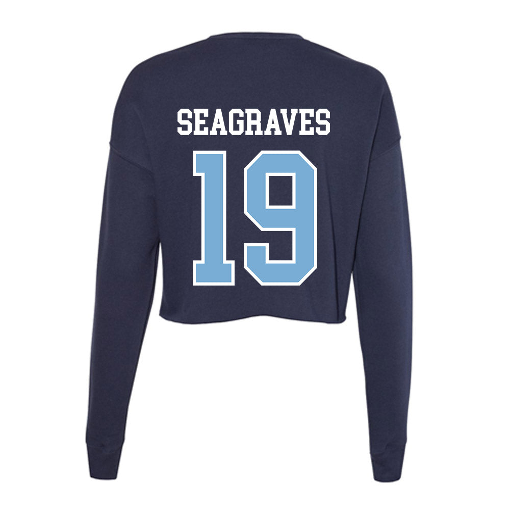 UNC - NCAA Baseball : Camron Seagraves - Women's Cropped Crew Fleece-1