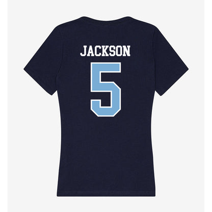 UNC - NCAA Football : Kaleb Jackson - Women's V-Neck T-Shirt-1