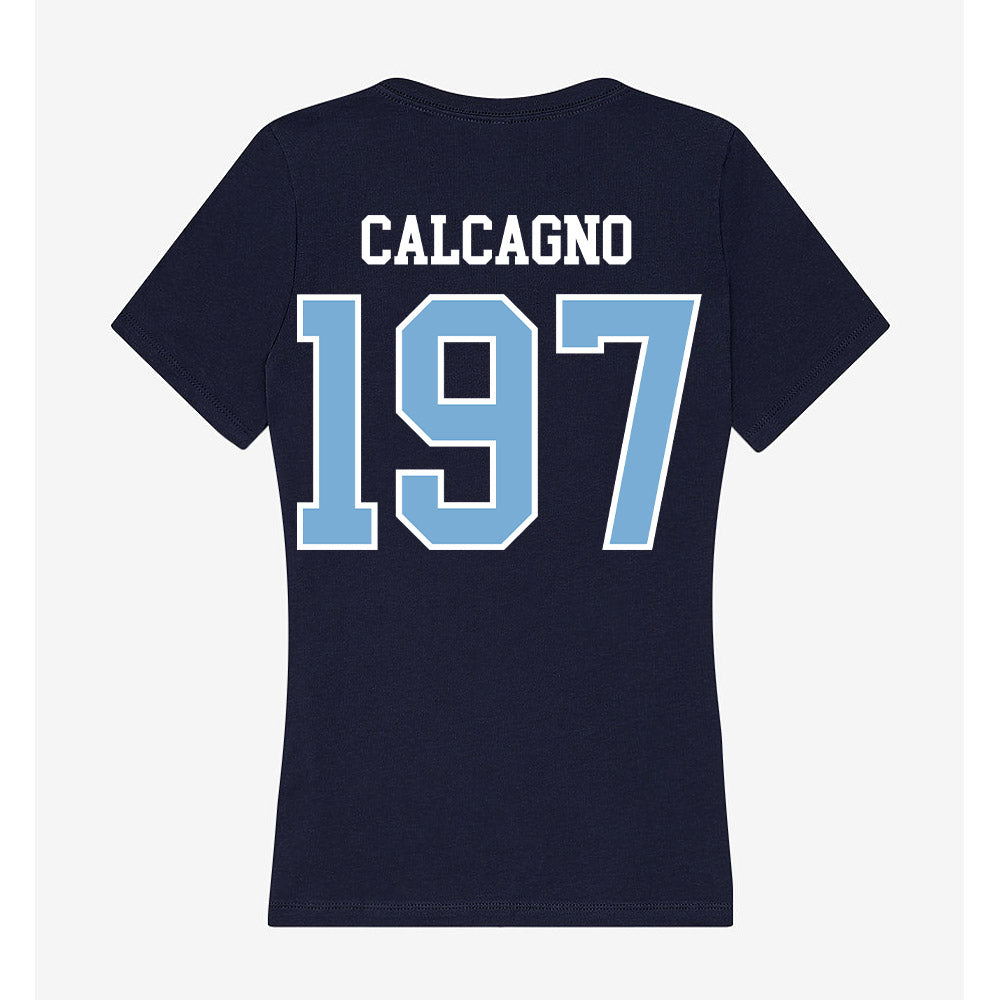 UNC - NCAA Wrestling : Mikey Calcagno - Women's V-Neck T-Shirt-1
