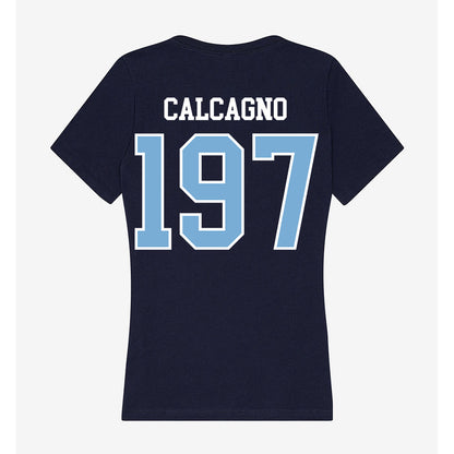 UNC - NCAA Wrestling : Mikey Calcagno - Women's V-Neck T-Shirt-1