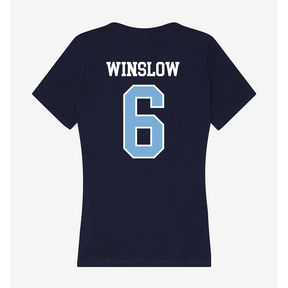 UNC - NCAA Baseball : Macon Winslow - Women's V-Neck T-Shirt-1