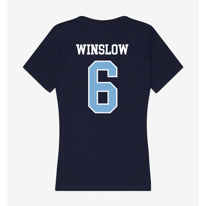 UNC - NCAA Baseball : Macon Winslow - Women's V-Neck T-Shirt-1