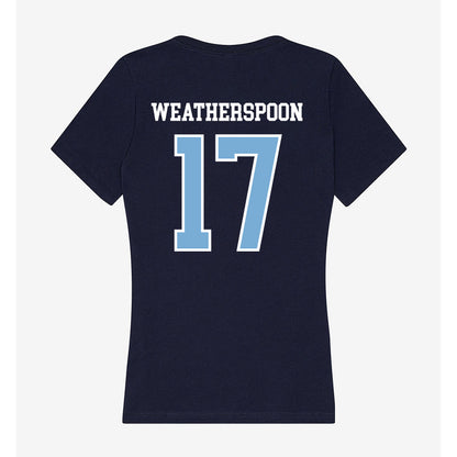 UNC - NCAA Football : Jakob Weatherspoon - Women's V-Neck T-Shirt-1
