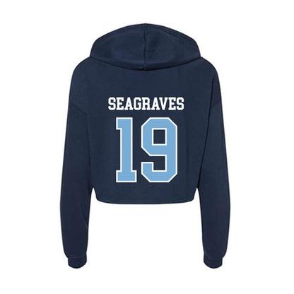 UNC - NCAA Baseball : Camron Seagraves - Women's Crop Fleece Hoodie-1