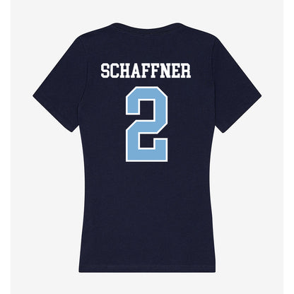 UNC - NCAA Baseball : Jake Schaffner - Women's V-Neck T-Shirt-1
