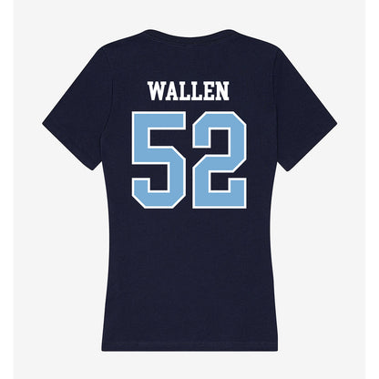 UNC - NCAA Baseball : Andrew Wallen - Women's V-Neck T-Shirt-1