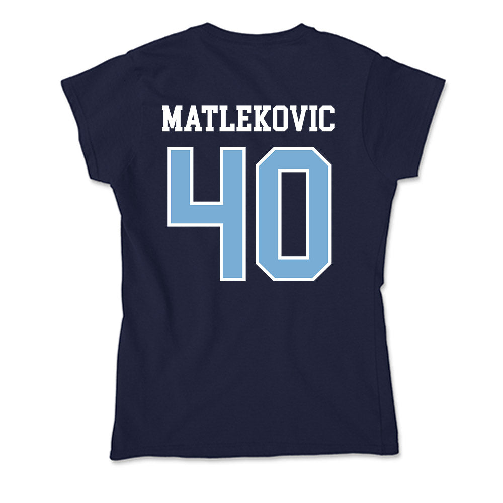 UNC - NCAA Men's Basketball : Ivan Matlekovic - Soft Style Women’s T-Shirt-1