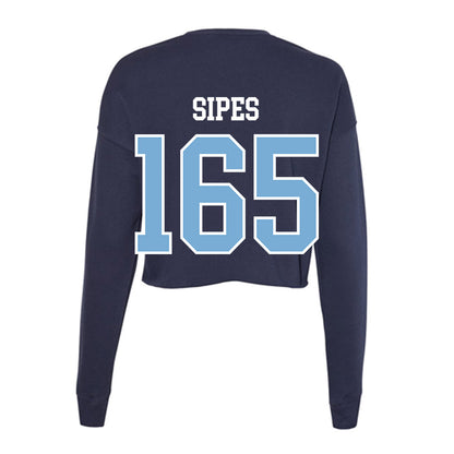 UNC - NCAA Wrestling : Lucas Sipes - Women's Cropped Crew Fleece-1