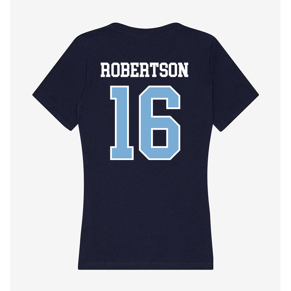 UNC - NCAA Football : Zamaurious Robertson - Women's V-Neck T-Shirt-1