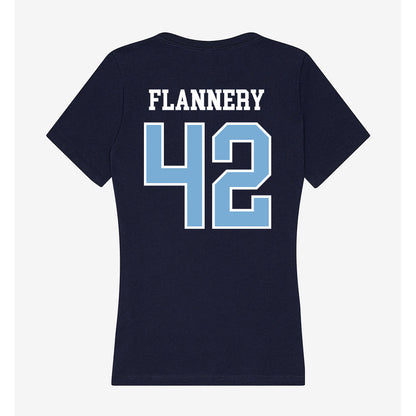 UNC - NCAA Baseball : Boston Flannery - Women's V-Neck T-Shirt-1