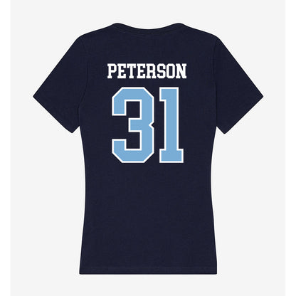 UNC - NCAA Football : Julian Peterson - Women's V-Neck T-Shirt-1