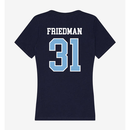 UNC - NCAA Men's Lacrosse : Caswell Friedman - Women's V-Neck T-Shirt-1