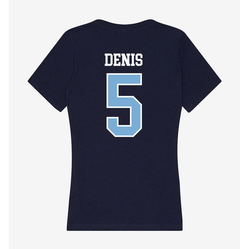 UNC - NCAA Men's Basketball : Isaiah Denis - Women's V-Neck T-Shirt-1