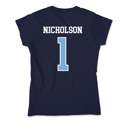 UNC - NCAA Baseball : Cooper Nicholson - Soft Style Women’s T-Shirt-1