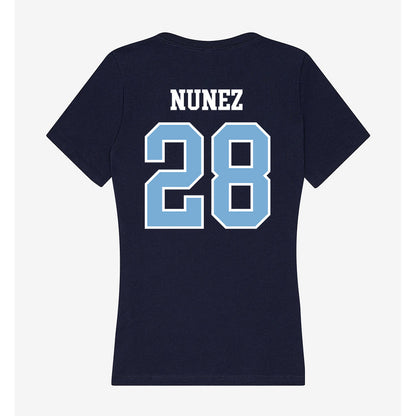 UNC - NCAA Baseball : Jadyn Nunez - Women's V-Neck T-Shirt-1