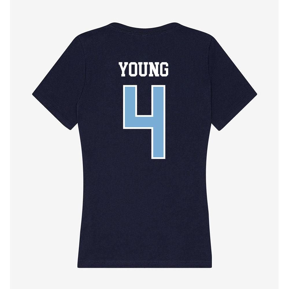 UNC - NCAA Men's Basketball : Jaydon Young - Women's V-Neck T-Shirt-1