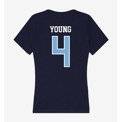 UNC - NCAA Men's Basketball : Jaydon Young - Women's V-Neck T-Shirt-1