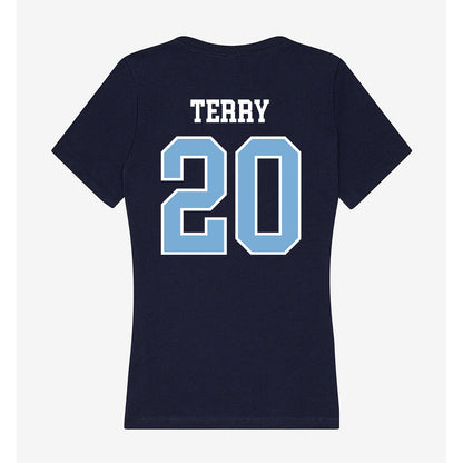 UNC - NCAA Baseball : AJ Terry - Women's V-Neck T-Shirt-1
