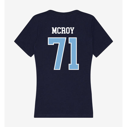 UNC - NCAA Football : Jacqawn McRoy - Women's V-Neck T-Shirt-1