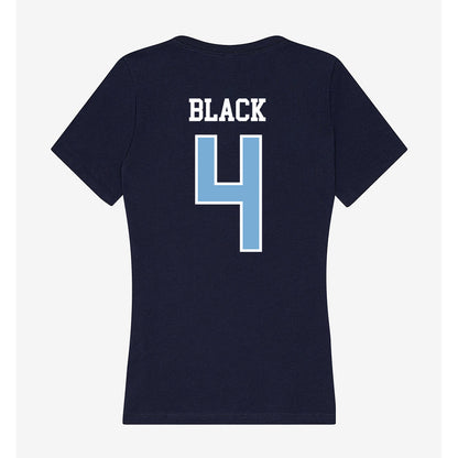 UNC - NCAA Baseball : Sawyer Black - Women's V-Neck T-Shirt-1