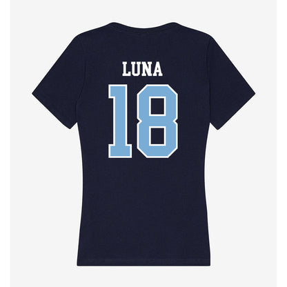 UNC - NCAA Men's Soccer : Jonathan Luna - Women's V-Neck T-Shirt-1