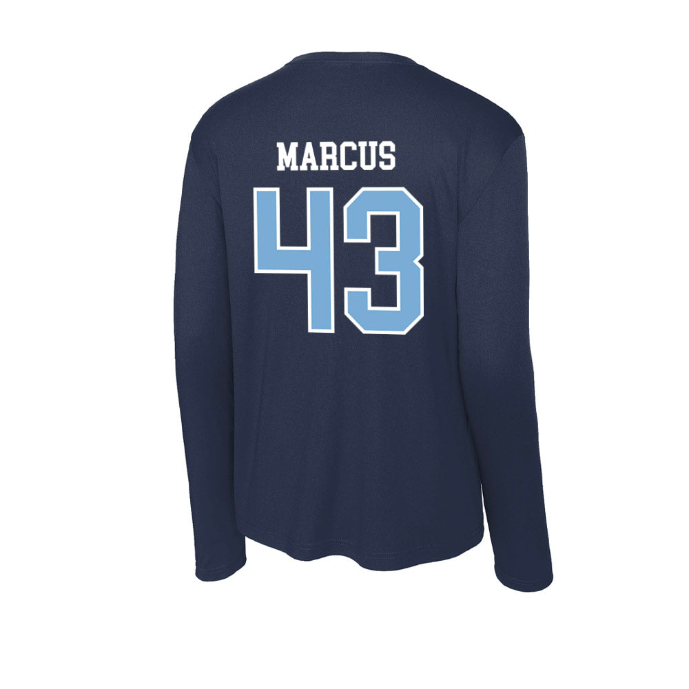 UNC - NCAA Men's Lacrosse : Josh Marcus - Activewear Long Sleeve T-Shirt-1