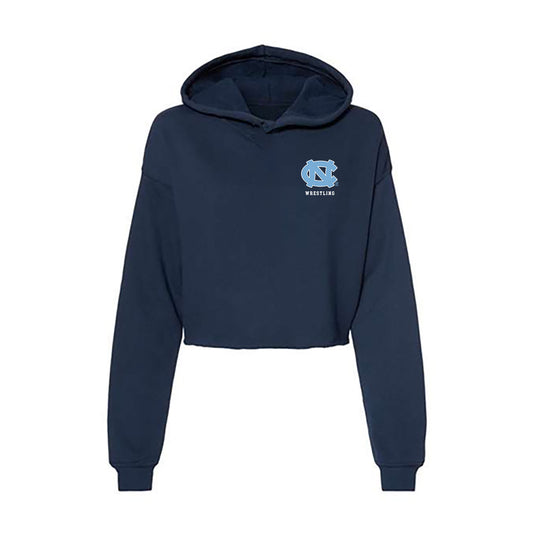 UNC - NCAA Wrestling : Lucas Sipes - Women's Crop Fleece Hoodie-0