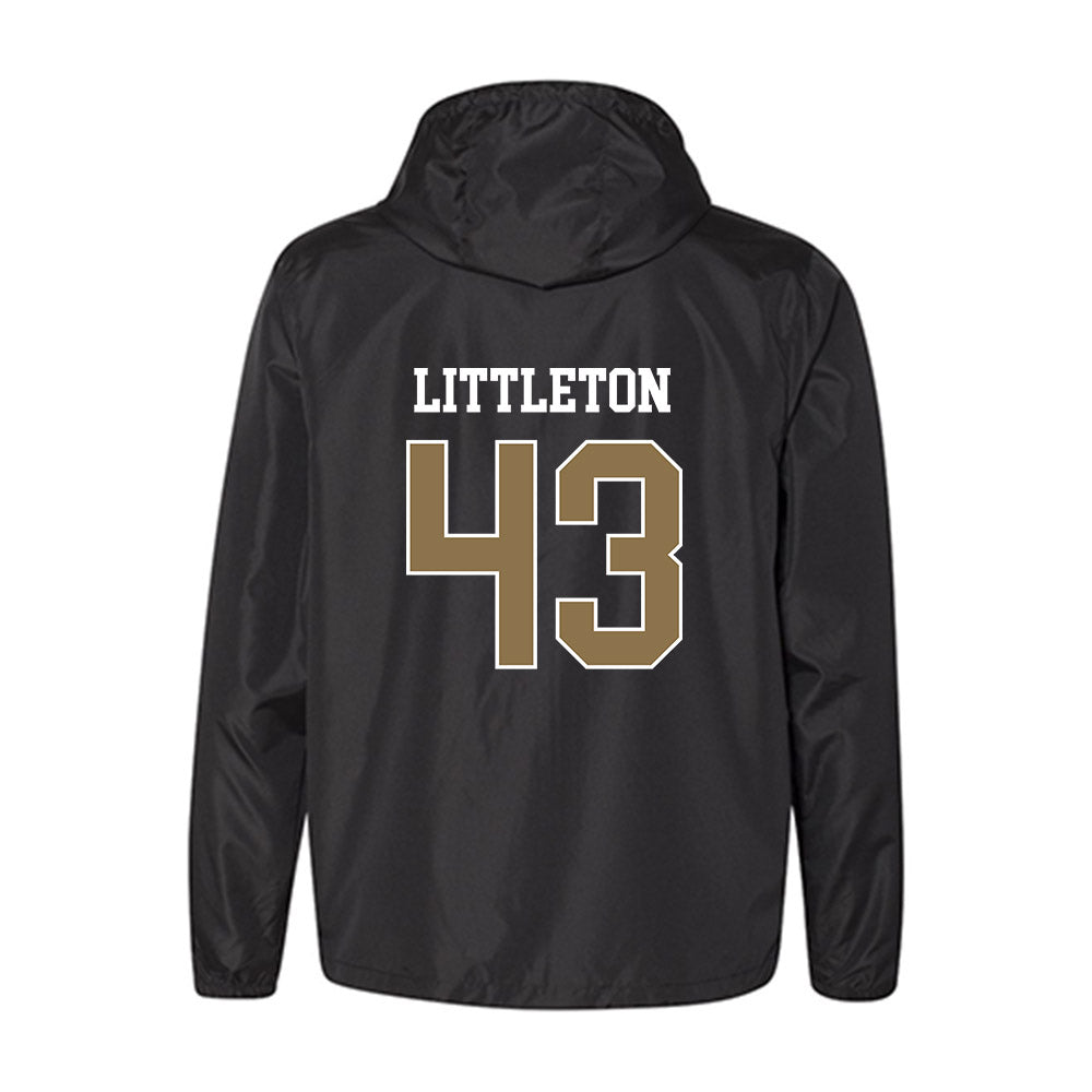 UNC Pembroke - NCAA Baseball : Garrett Littleton - Classic Shersey Windbreaker-1