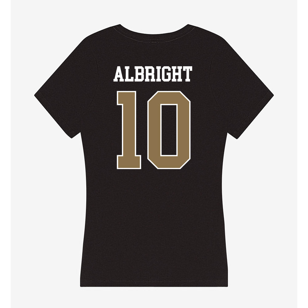 UNC Pembroke - NCAA Football : JaQuan Albright - Classic Shersey Women's V-Neck T-Shirt-1