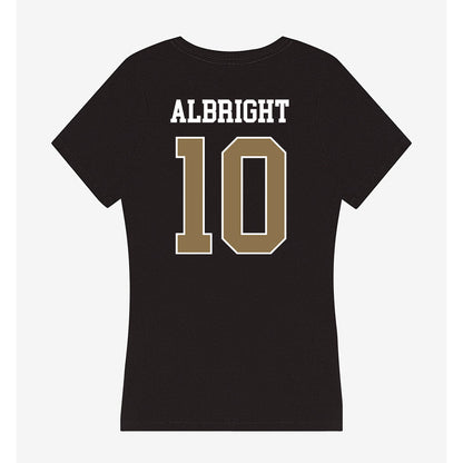 UNC Pembroke - NCAA Football : JaQuan Albright - Classic Shersey Women's V-Neck T-Shirt-1