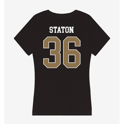 UNC Pembroke - NCAA Football : Kaleb Staton - Classic Shersey Women's V-Neck T-Shirt-1