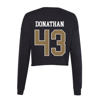 UNC Pembroke - NCAA Baseball : Ashton Donathan - Classic Shersey Women's Cropped Crew Fleece-1