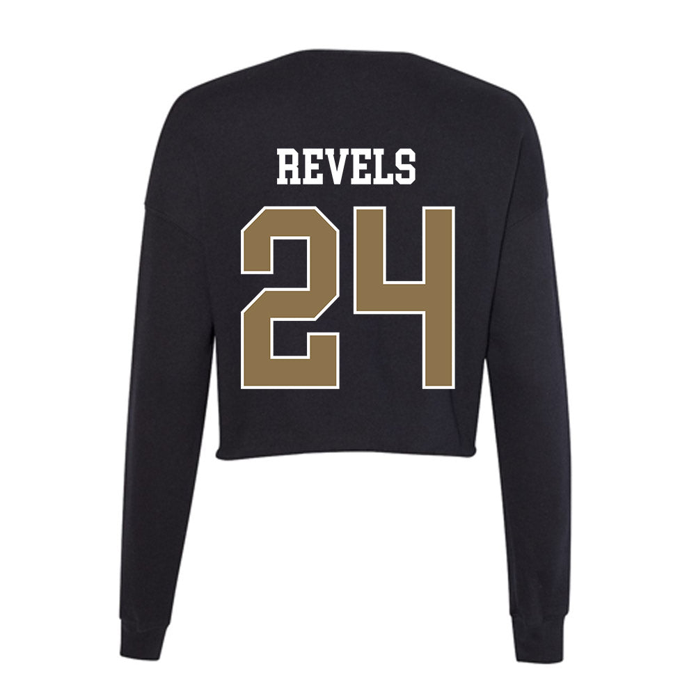 UNC Pembroke - NCAA Baseball : Cameron Revels - Classic Shersey Women's Cropped Crew Fleece-1