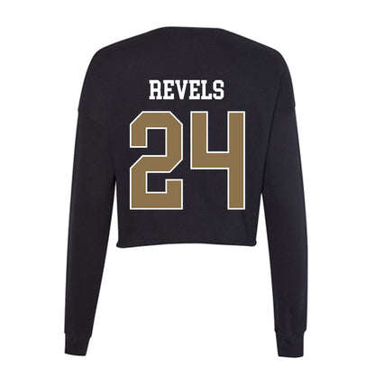 UNC Pembroke - NCAA Baseball : Cameron Revels - Classic Shersey Women's Cropped Crew Fleece-1