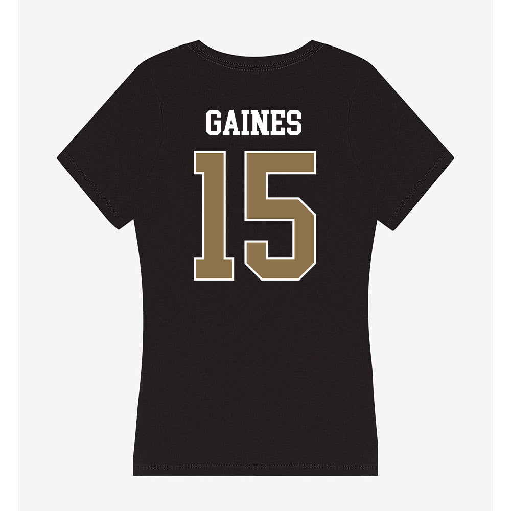 UNC Pembroke - NCAA Women's Volleyball : Deorri Gaines - Classic Shersey Women's V-Neck T-Shirt-1