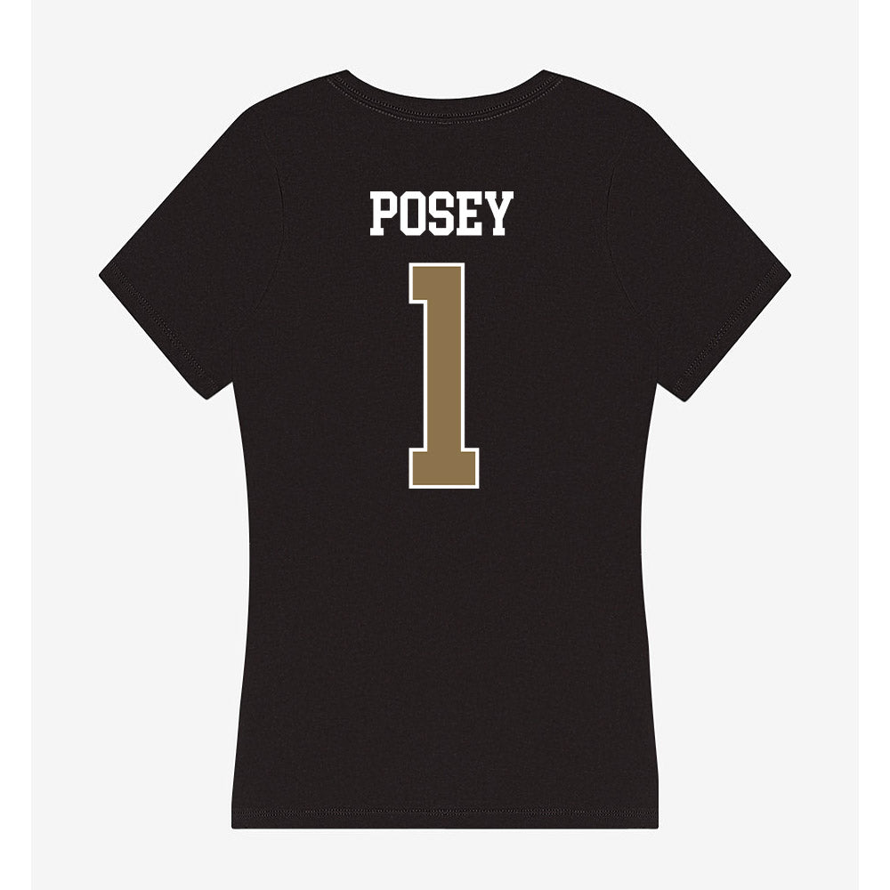 UNC Pembroke - NCAA Football : Miles Posey - Classic Shersey Women's V-Neck T-Shirt-1