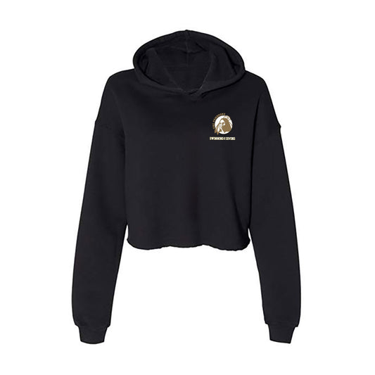 UNC Pembroke - NCAA Women's Swimming & Diving : Benedetta Pepe Pugliese - Classic Shersey Women's Crop Fleece Hoodie-0
