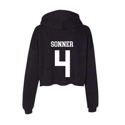 UAH - NCAA Baseball : Ian Sonner - Women's Crop Fleece Hoodie-1