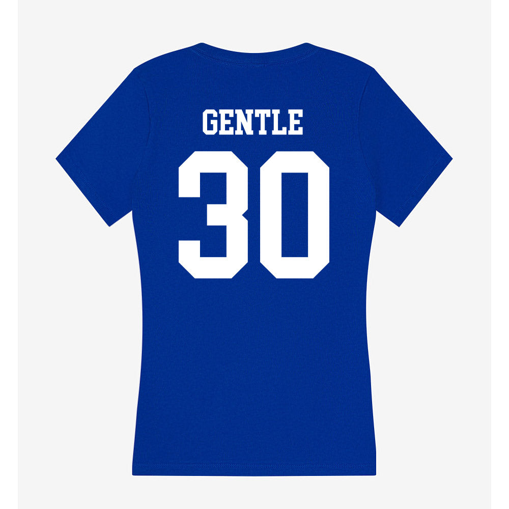 UAH - NCAA Baseball : Cam Gentle - Women's V-Neck T-Shirt-1