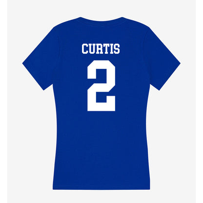 UAH - NCAA Women's Soccer : Chelsey Curtis - Women's V-Neck T-Shirt-1
