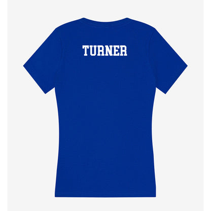 UAH - NCAA Men's Track & Field : Malik Turner - Women's V-Neck T-Shirt-1