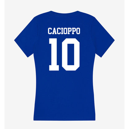 UAH - NCAA Baseball : Cross Cacioppo - Women's V-Neck T-Shirt-1