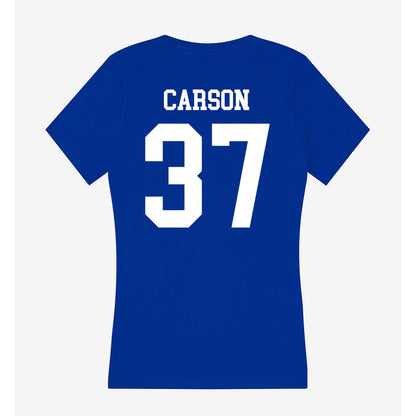 UAH - NCAA Baseball : CJ Carson - Women's V-Neck T-Shirt-1