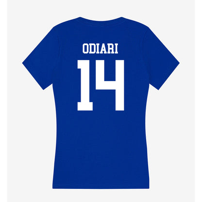 UAH - NCAA Men's Basketball : Vic Odiari - Women's V-Neck T-Shirt-1