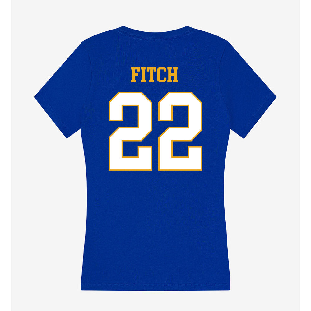 Albany State - NCAA Softball : Kyla Fitch - Women's V-Neck T-Shirt-1