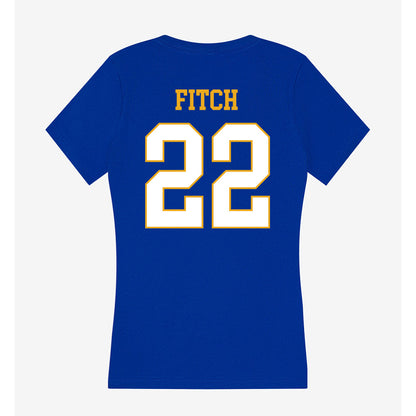 Albany State - NCAA Softball : Kyla Fitch - Women's V-Neck T-Shirt-1