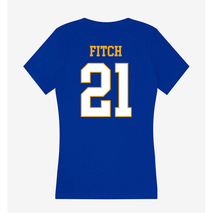 Albany State - NCAA Softball : McKenzie Fitch - Women's V-Neck T-Shirt-1