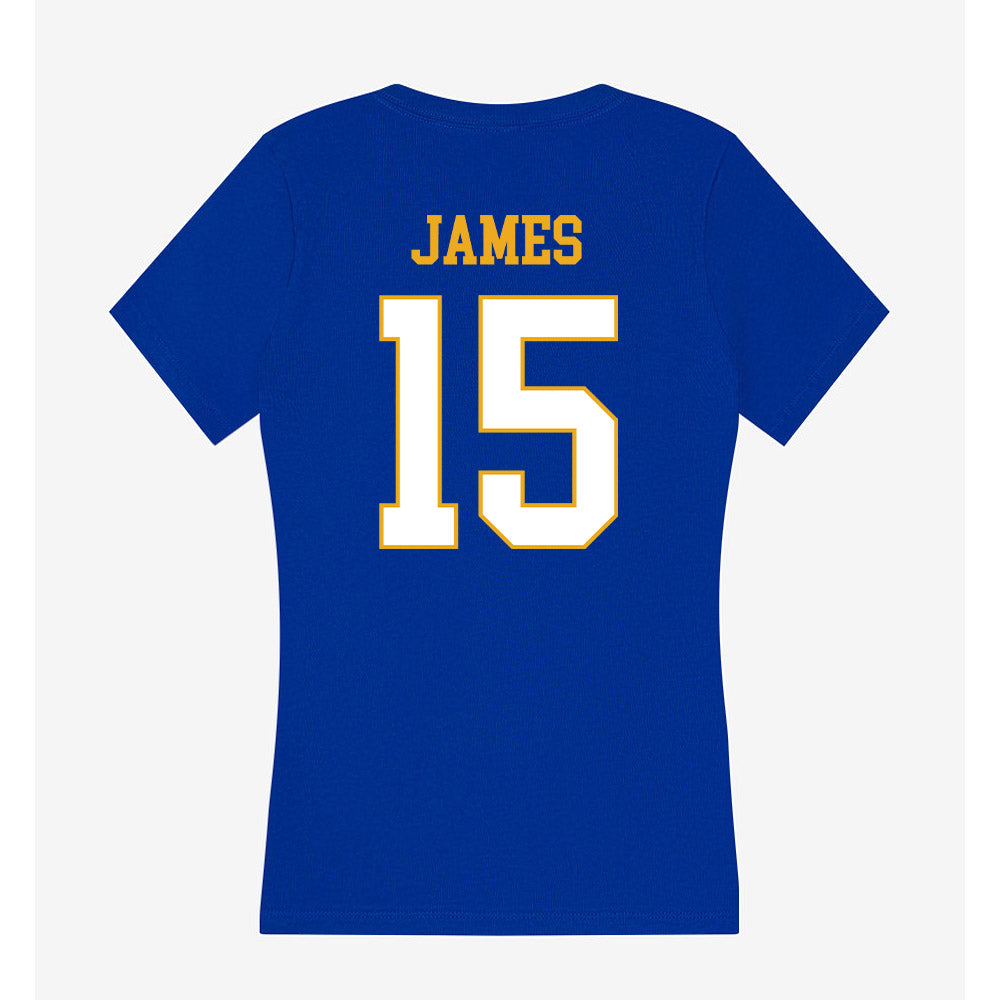 Albany State - NCAA Women's Soccer : Alaina James - Women's V-Neck T-Shirt-1