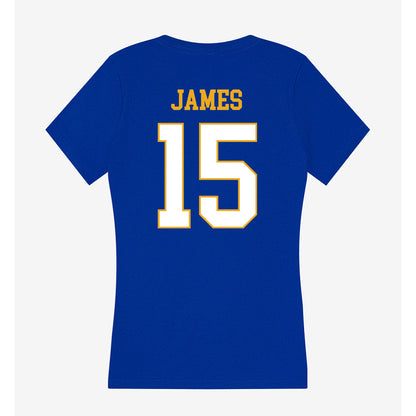 Albany State - NCAA Women's Soccer : Alaina James - Women's V-Neck T-Shirt-1