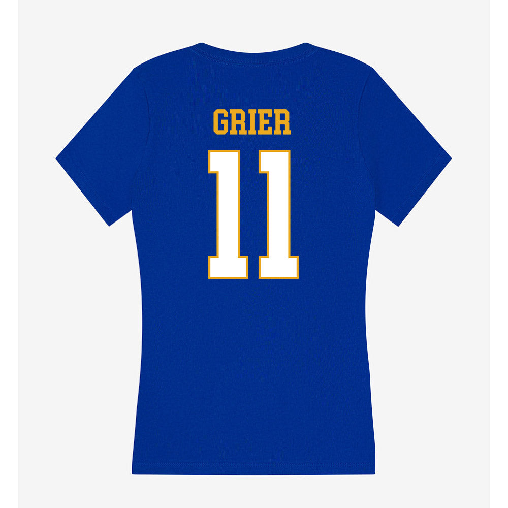 Albany State - NCAA Women's Basketball : Taliah Grier - Women's V-Neck T-Shirt-1